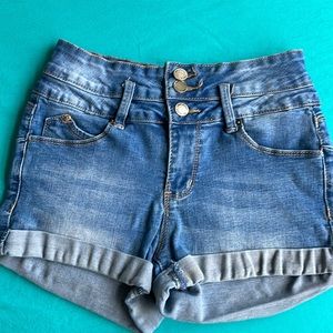 Size 3 jean shorts, 3 button high waist